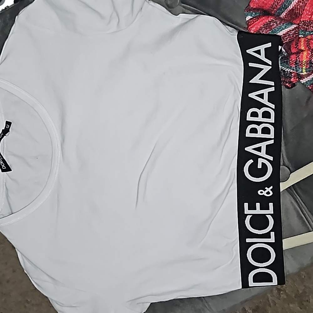 Dolce & Gabbana White Crop Top